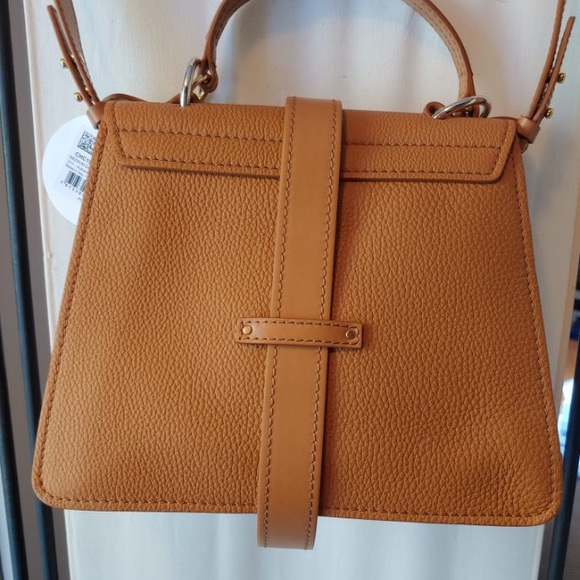 Chloe Medium Day pebbled leather autumnal brown bag with gold hardware 🔑 NWT - Picture 4 of 16